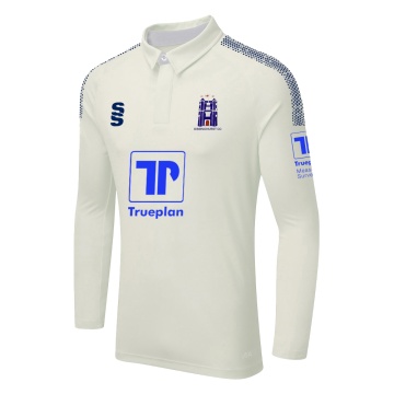 DUAL LONG SLEEVE CRICKET SHIRT (WOMENS)-Ivory