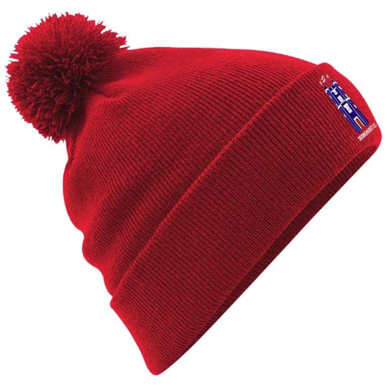 Original Pom Pom Beanie : Red